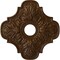 Ekena Millwork Peralta Ceiling Medallion (Canopies up to 4 5/8"), 17 3/4"OD x 3 1/8"ID x 1"P, Root Beer Crackle CM17PERBC - alternate 1
